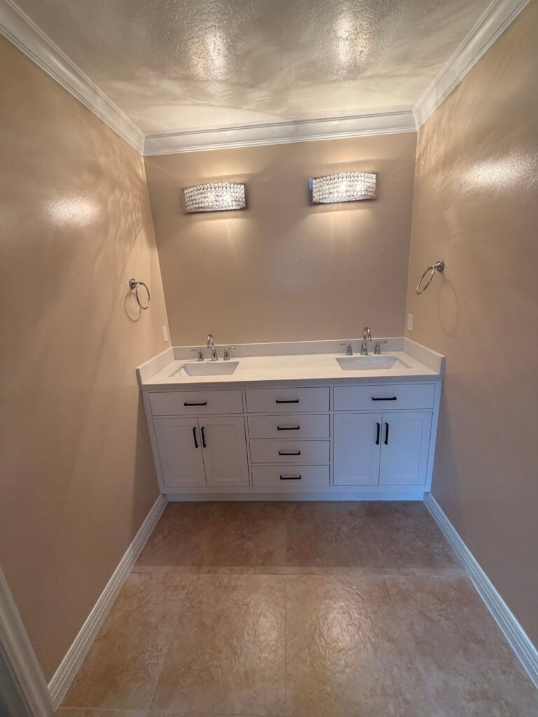 Double Sink Vanity Installation in Salt Lake City